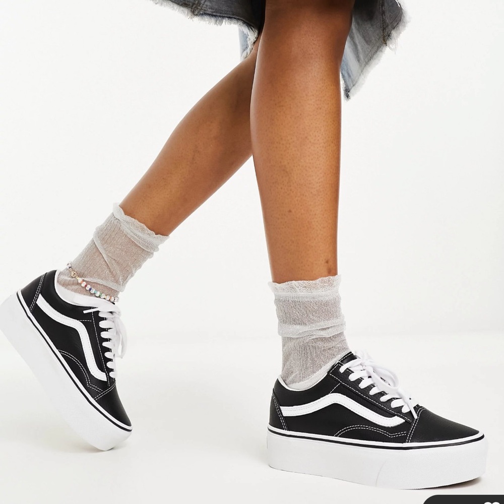 Vans Old Skool Stackform Sneaker Platform Size 8